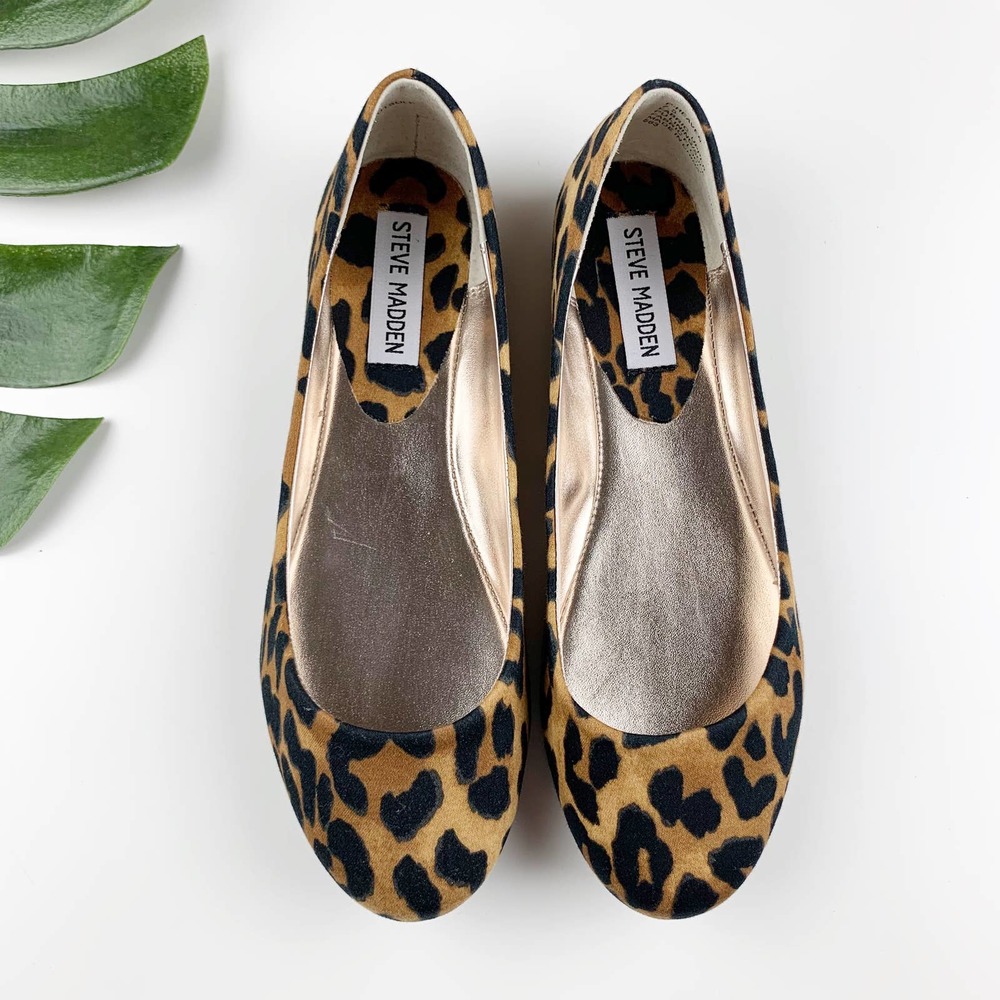 Steve Madden Heaven Ballet Flats Leopard Print Women’s 7.5